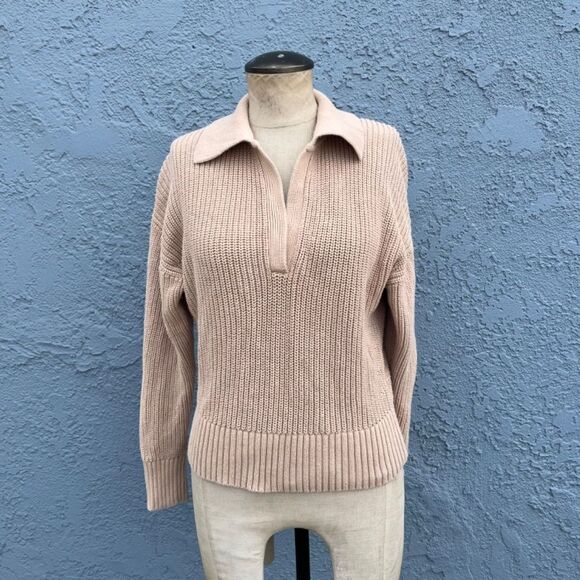 J. Crew Polo Sweater Collared cotton beach in Small Beige Neutral - Picture 4 of 10
